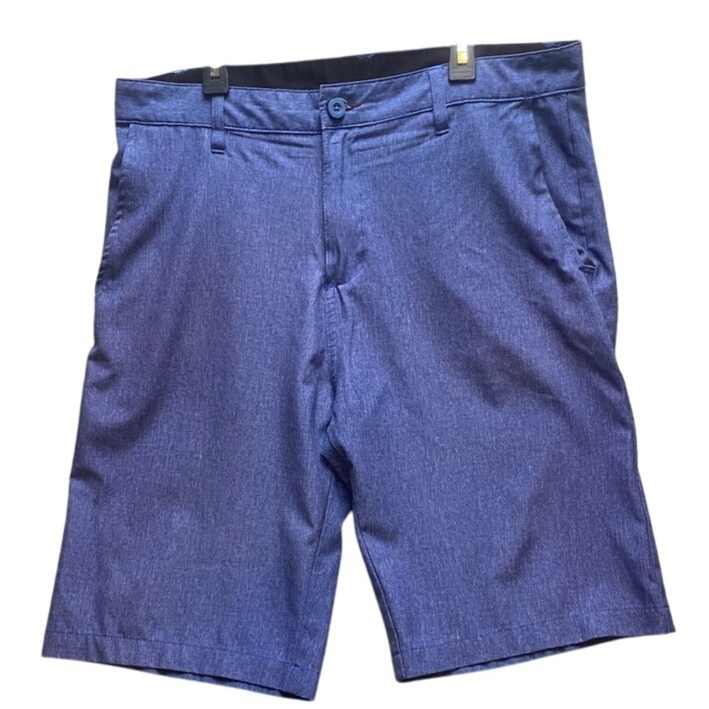 Ron Jon Shorts Adult 31 Surf Shop‎ Hybrid Casual Walk Board Shorts Blue Heather